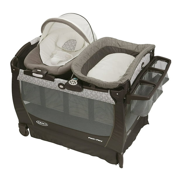 Graco Baby Pack 'n Play Quick Connect Portable Bouncer Bassinet Playard Albie 